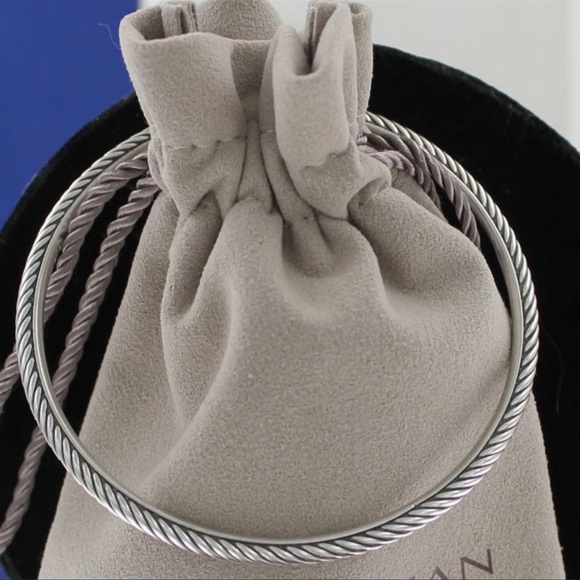 David Yurman 3mm Stackable Cable Bangle Bracelet - Picture 2 of 6